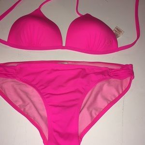 Hot pink cute sexy bikini